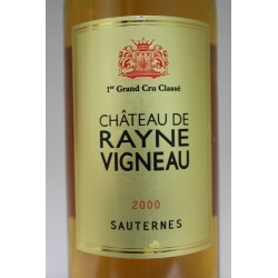 Château Rayne Vigneau 2000 1er grand cru classsé sauternes